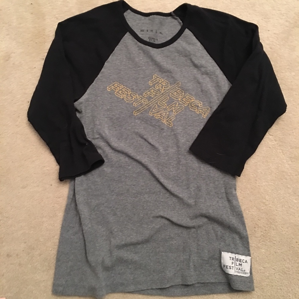 Tribeca  Film Festival Shirt 3/4 baseball sleeve